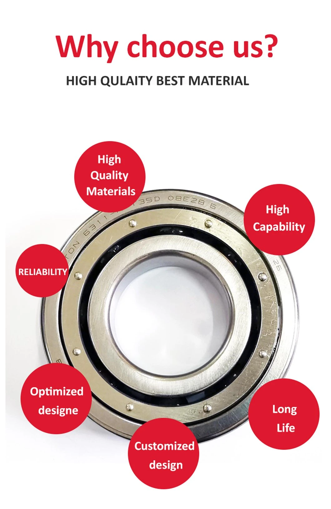 7206A5hu9 Cronidur30 material Special Bearing